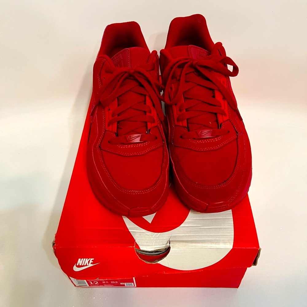 Nike air max, all red color way.